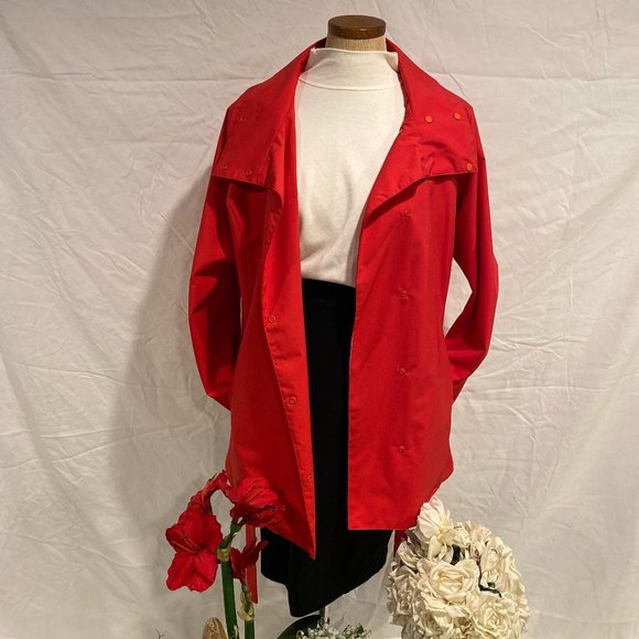 Red Women's Patagonia Rain Jacket - Picture 2 of 4